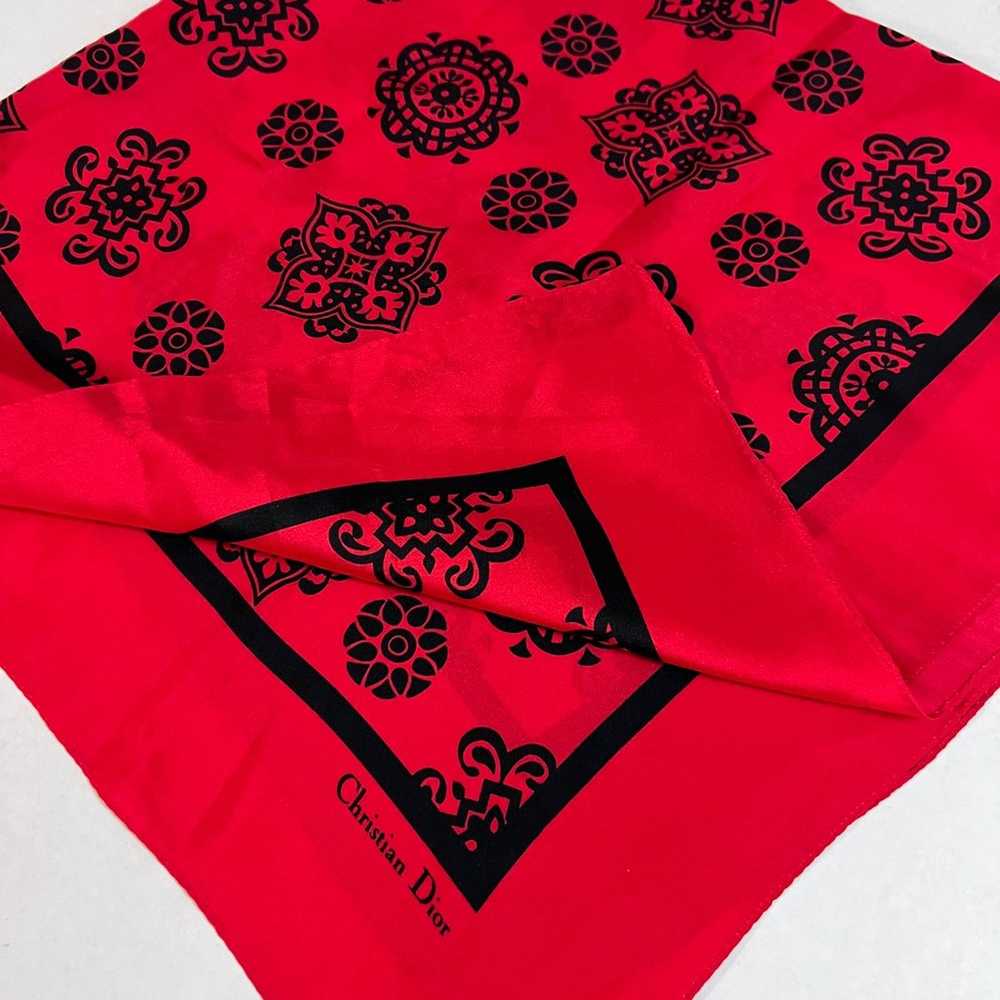 Vintage Christian Dior Silk Scarf Square - image 1