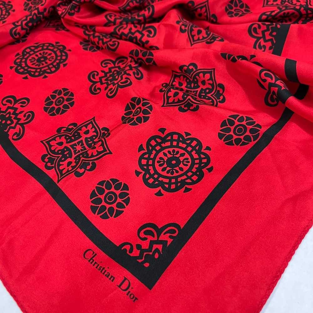 Vintage Christian Dior Silk Scarf Square - image 2