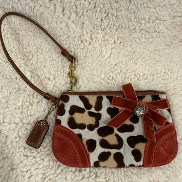 COACH VERY RARE Ocelot Calf Hair Leopard Print Wri