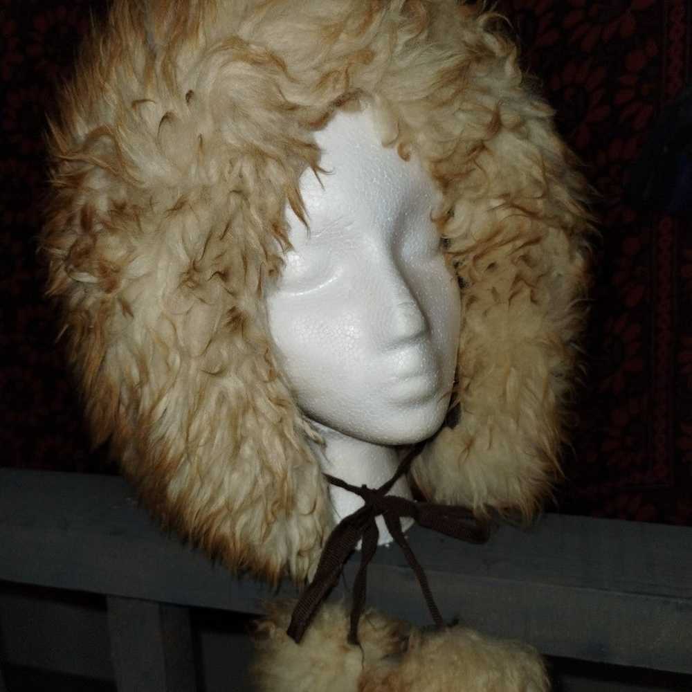 Shearling winter hat - image 8