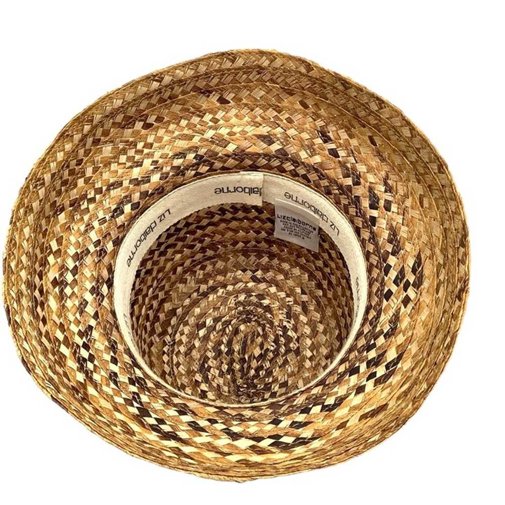 Vintage 90s Liz Claiborne Straw Sun Hat Lampshade… - image 5