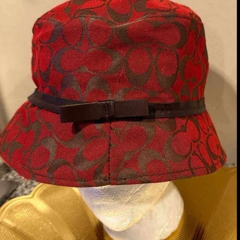 Pre-Loved COACH Signature Vintage Bucket Hat - image 1