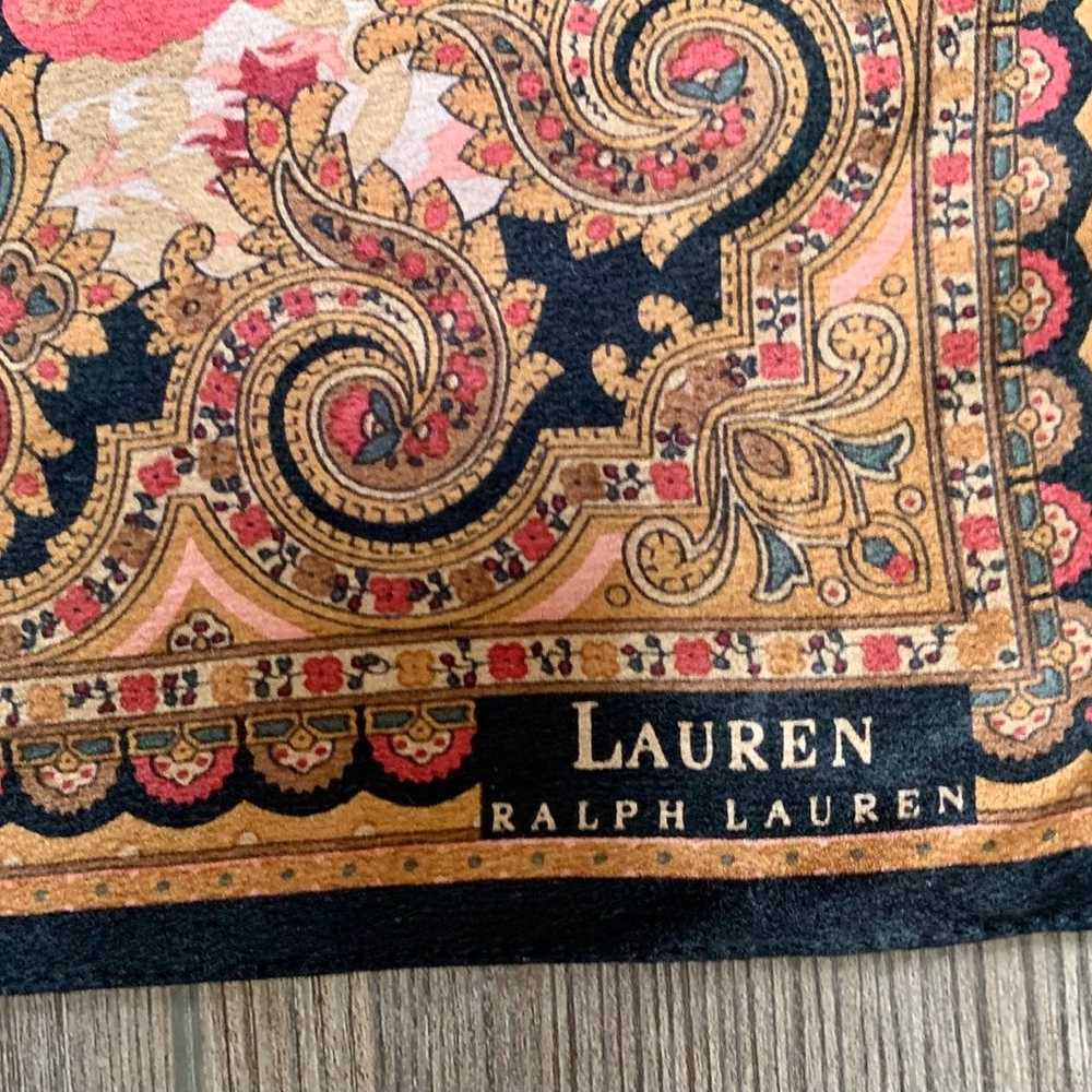 lauren ralph lauren 100 silk scarf - image 2