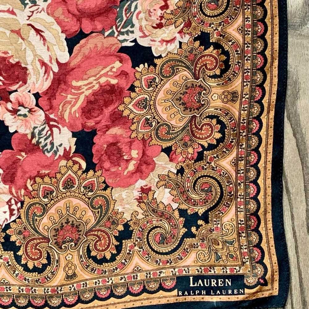 lauren ralph lauren 100 silk scarf - image 5