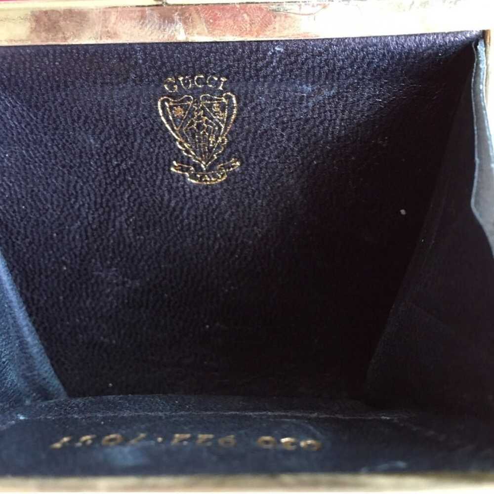 Vintage Authentic Gucci GG Leather/Canvas Navy Co… - image 5