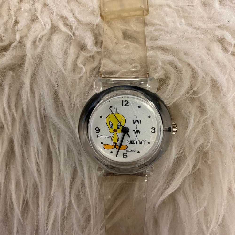 VINTAGE Tweety Bird Looney Tunes Watch - image 3