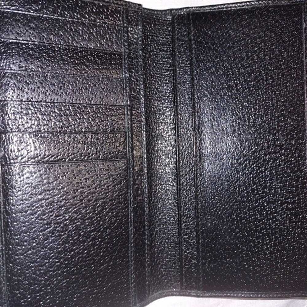 Vintage Black Gucci Wallet Made In Italy - image 7