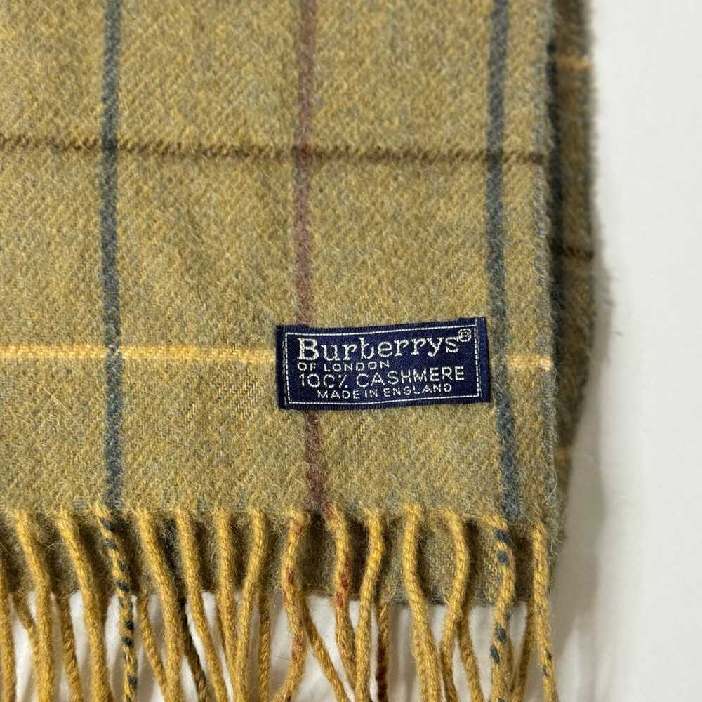 BURBERRY LONDON 100% CASHMERE BEIGE BRICK RED BLA… - image 2