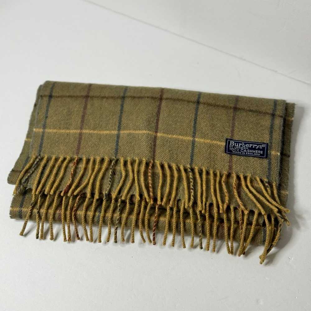 BURBERRY LONDON 100% CASHMERE BEIGE BRICK RED BLA… - image 3