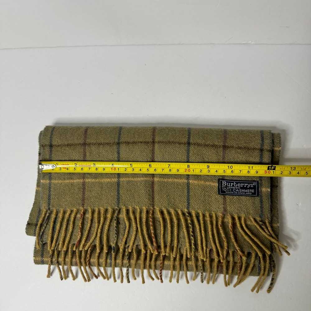 BURBERRY LONDON 100% CASHMERE BEIGE BRICK RED BLA… - image 4