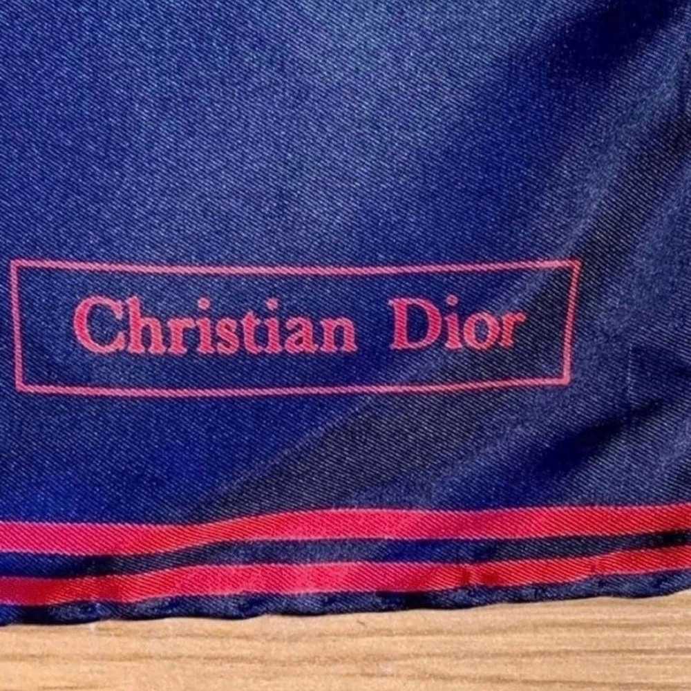 Christian Dior Silk Vintage Scarf - image 2