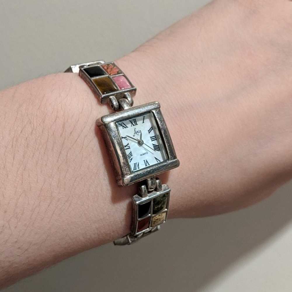 Vintage Aria sterling silver watch - image 9