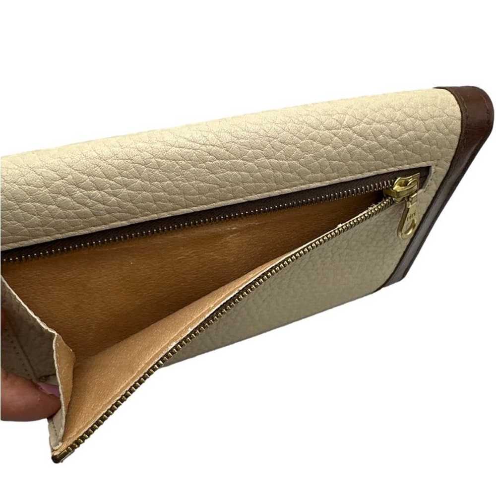 Vintage DOONEY & BOURKE Brown and Cream Wallet - image 10