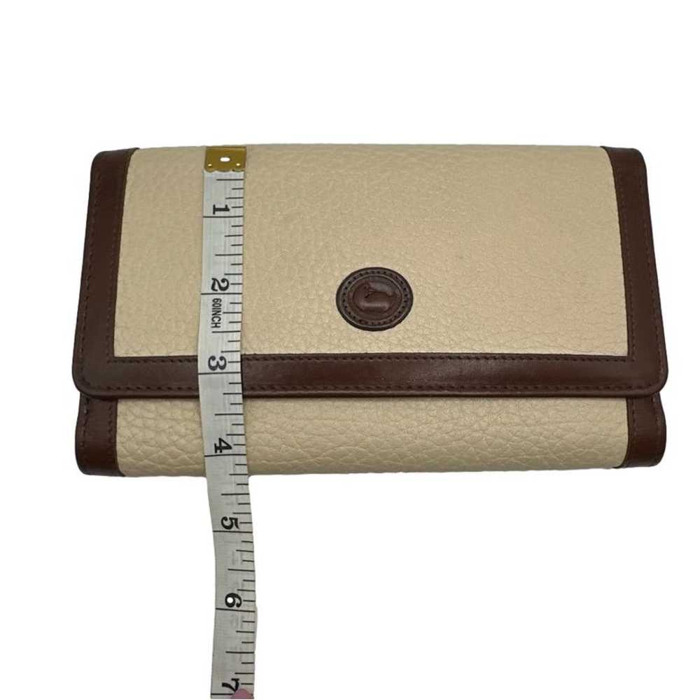 Vintage DOONEY & BOURKE Brown and Cream Wallet - image 11