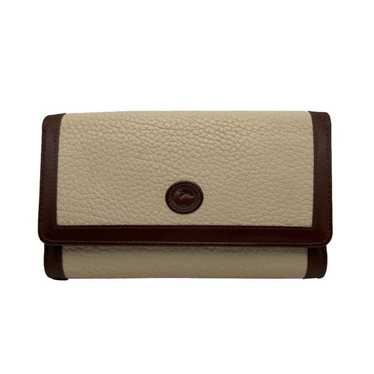 Vintage DOONEY & BOURKE Brown and Cream Wallet - image 1