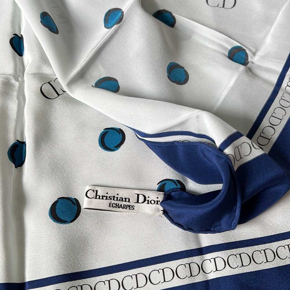 Christian Dior Echarpes Vintage Silk Scarf - image 3