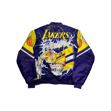 CHALK LINE Vintage 90's Satin Los Angeles Lakers Jacket Size shops Medium