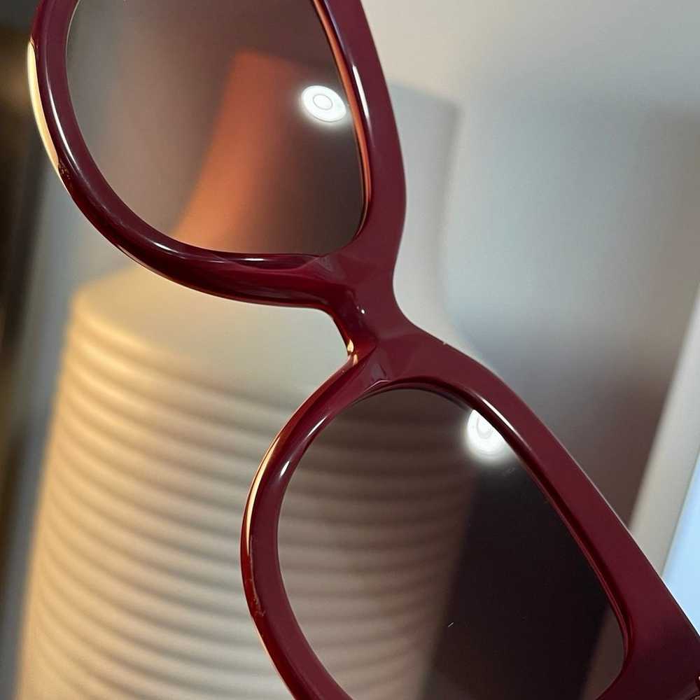 VALENTINO Rare studded Burgandy sunglasses - image 12