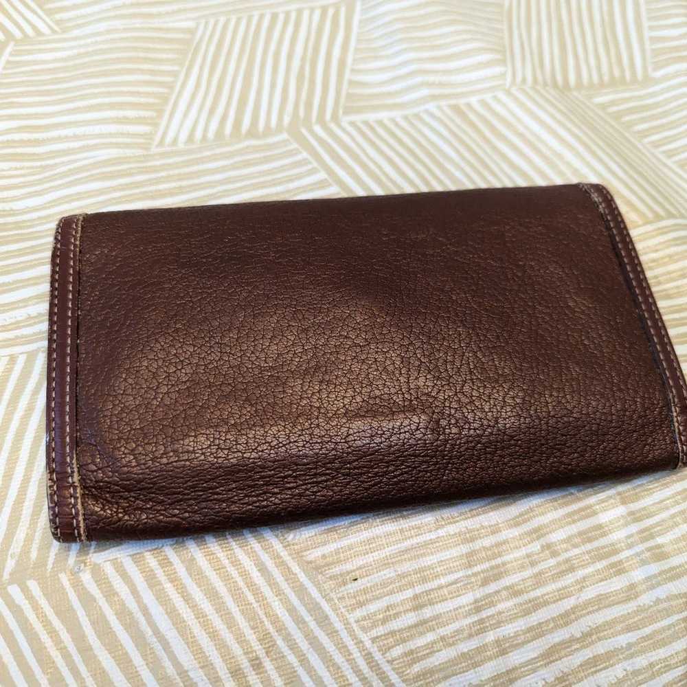 VTG Authentic Louis Vuitton Brown Leather Wallet - image 12