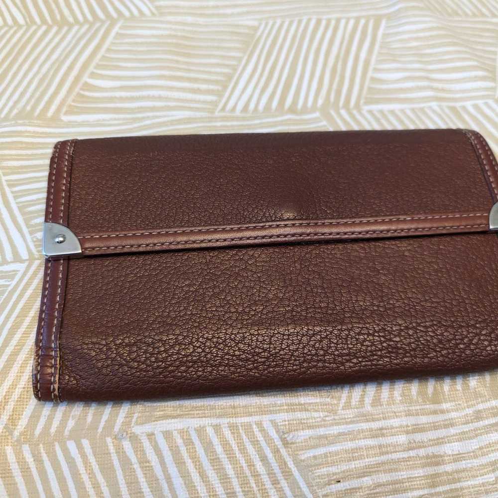 VTG Authentic Louis Vuitton Brown Leather Wallet - image 2