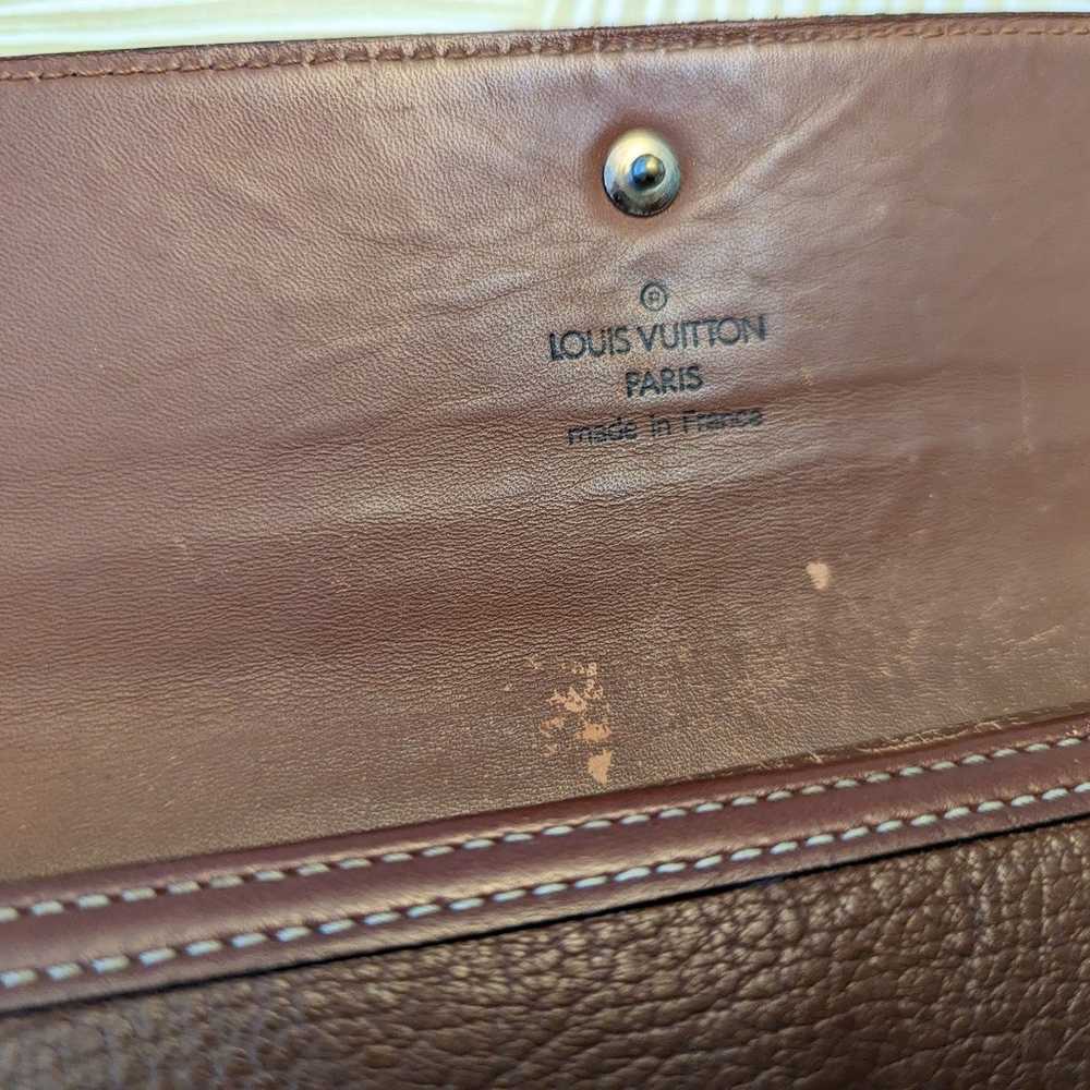 VTG Authentic Louis Vuitton Brown Leather Wallet - image 6