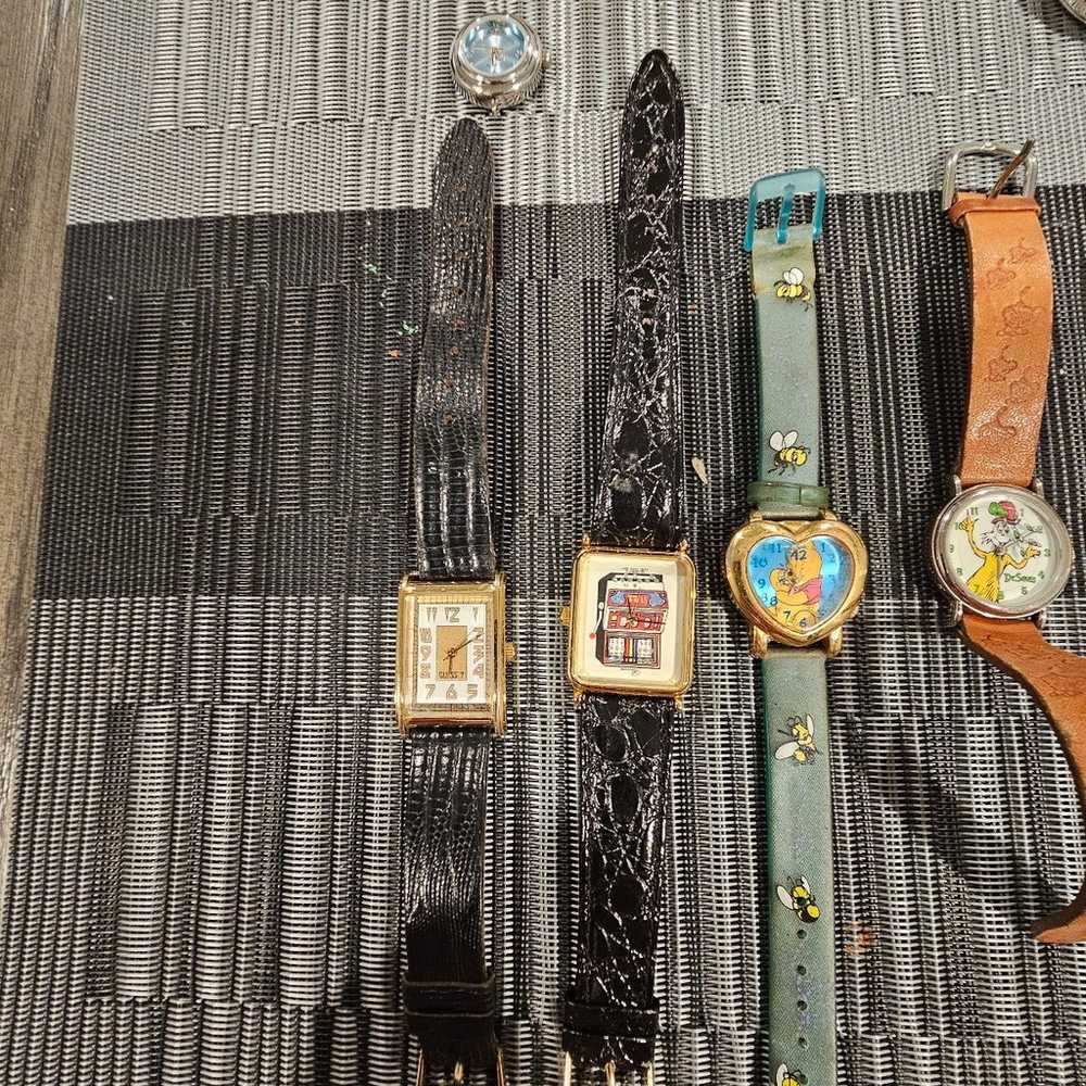 Lot of 13 Vintage watches Disney Mickey Dr Seuss … - image 2