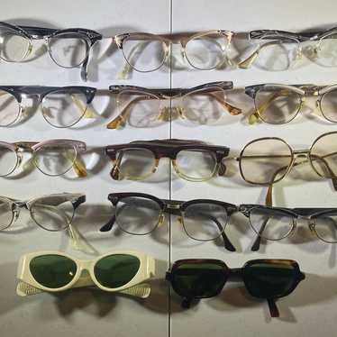 Vintage Eyeglasses Cats Eye Large Lot - image 1