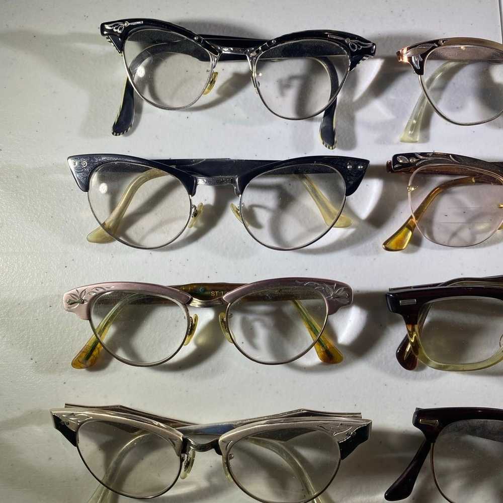 Vintage Eyeglasses Cats Eye Large Lot - image 2