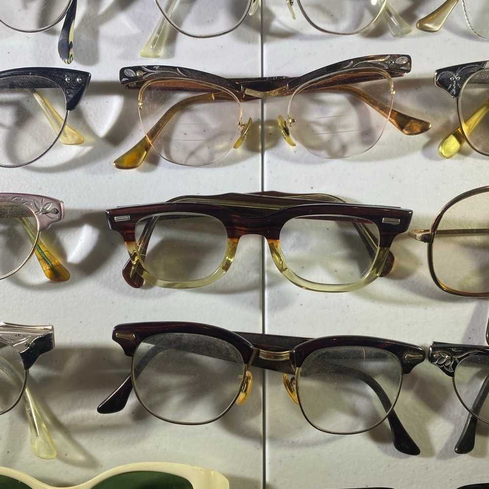 Vintage Eyeglasses Cats Eye Large Lot - image 3