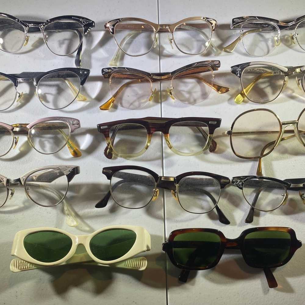 Vintage Eyeglasses Cats Eye Large Lot - image 5