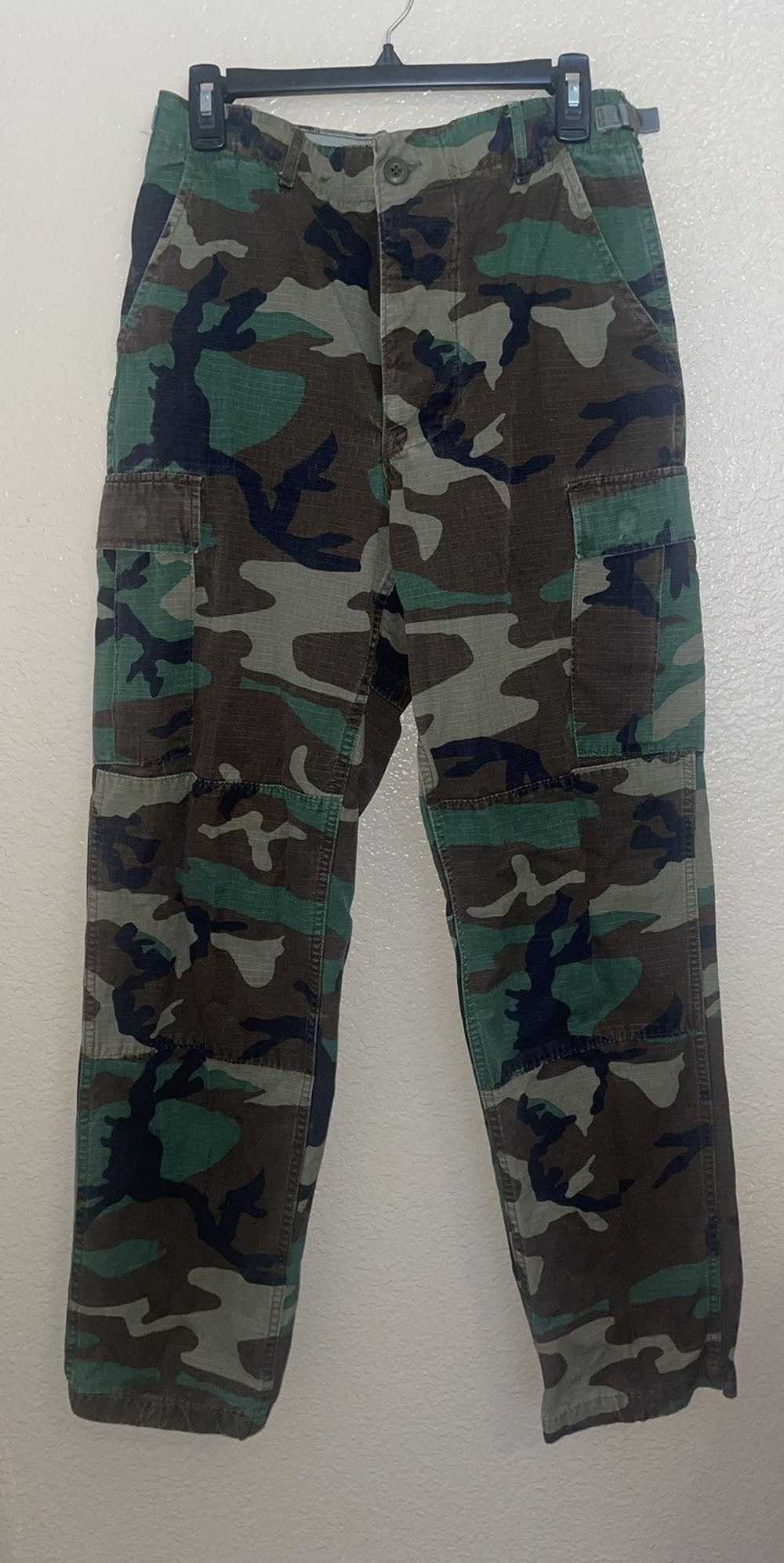 Vintage Camouflage camo military pants military w… - image 1