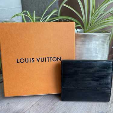 Louis Vuitton Black Epi Leather Compact Wallet - image 1