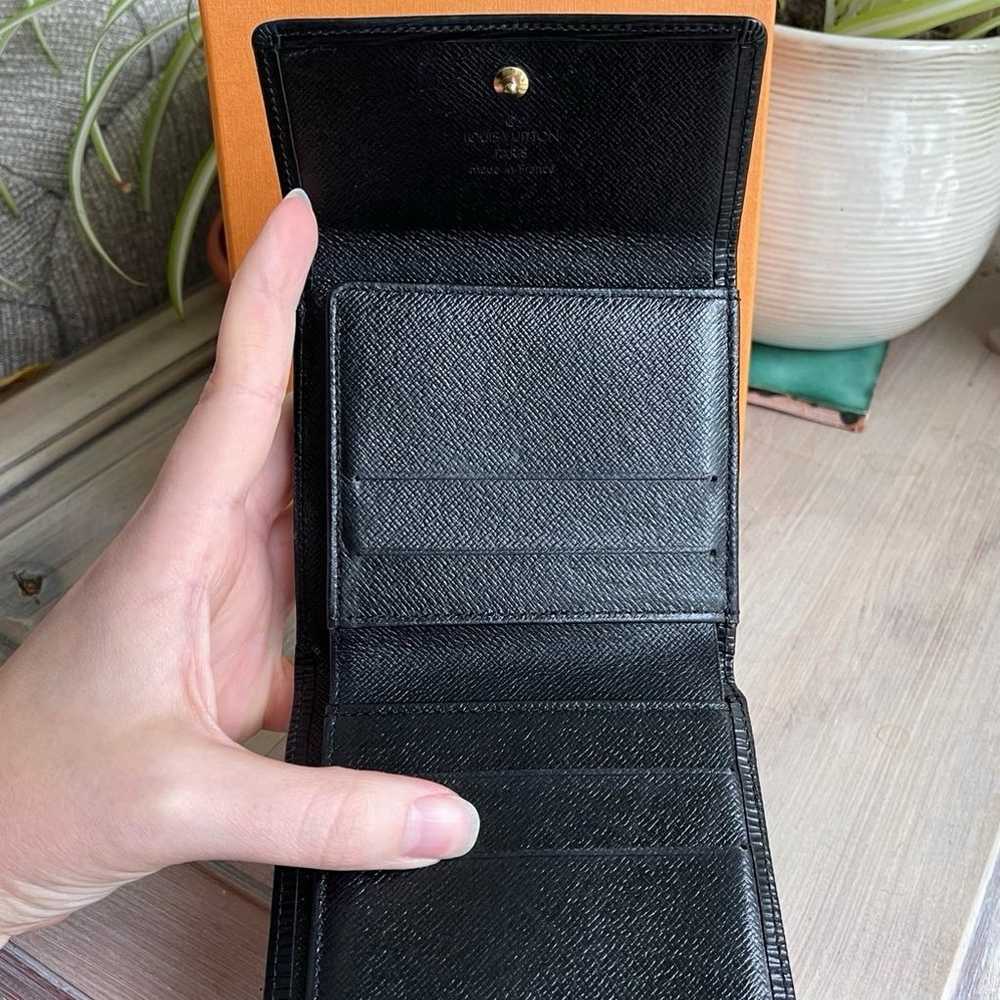 Louis Vuitton Black Epi Leather Compact Wallet - image 2