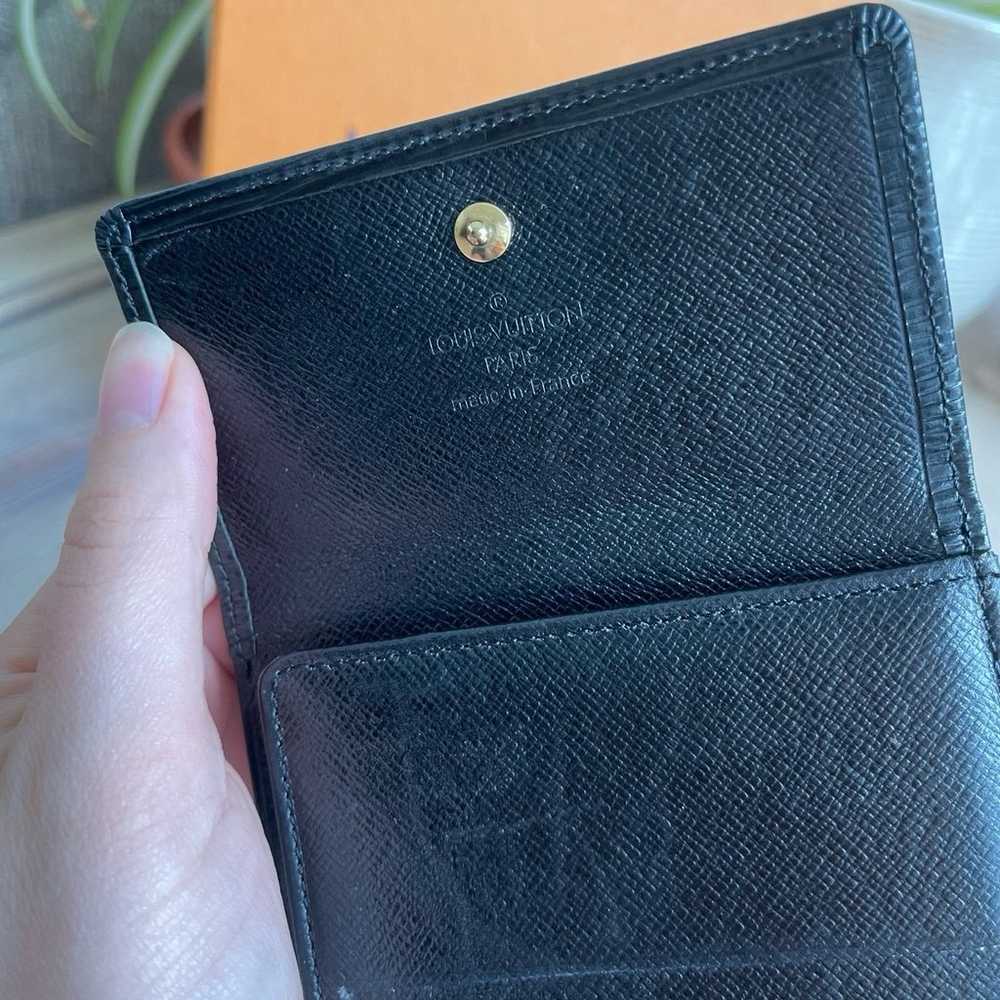 Louis Vuitton Black Epi Leather Compact Wallet - image 3