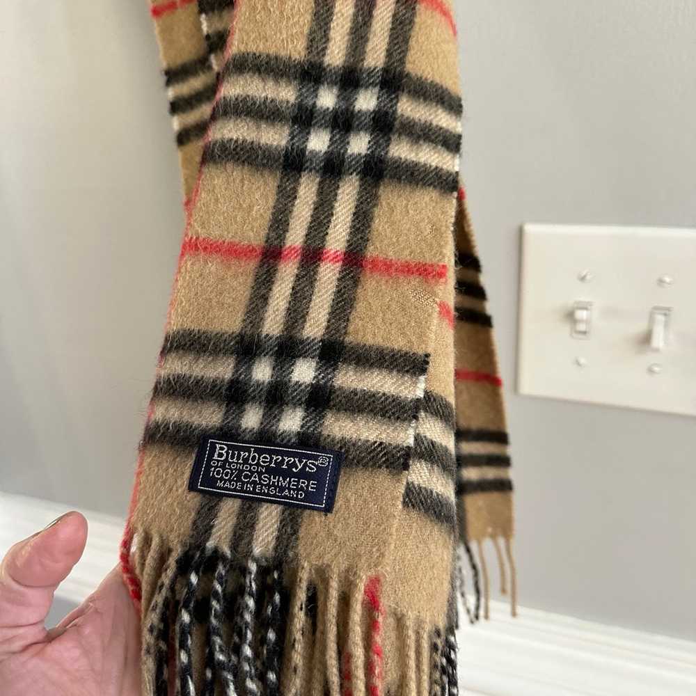 Vintage Burberry nova check scarf - image 4