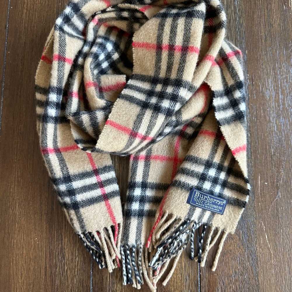 Vintage Burberry nova check scarf - image 8