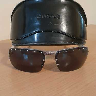 GUCCI VINTAGE SHIELD SUNGLASSES - image 1