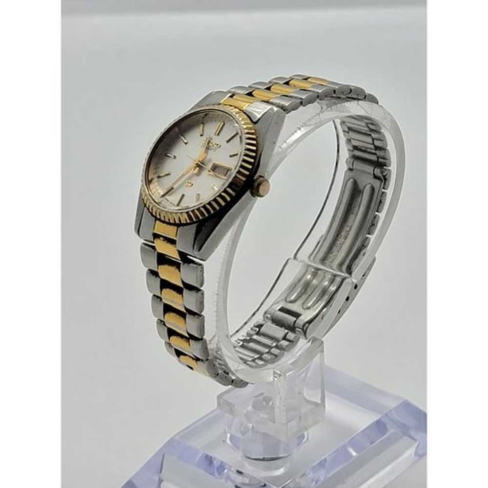 Seiko SQ Day/Date Women's Vintage Two Tone Watch … - image 5