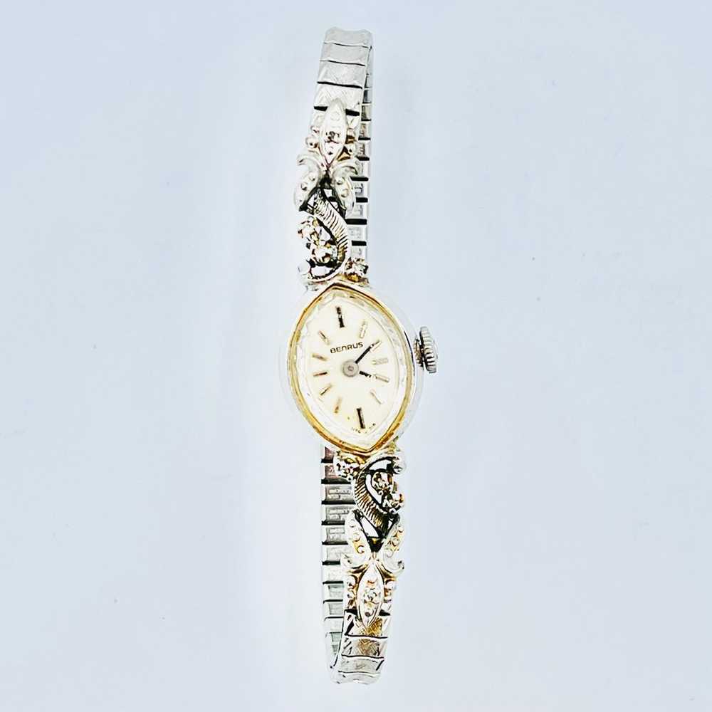 Rare Vintage Benrus Diamond Gold Watch - image 2