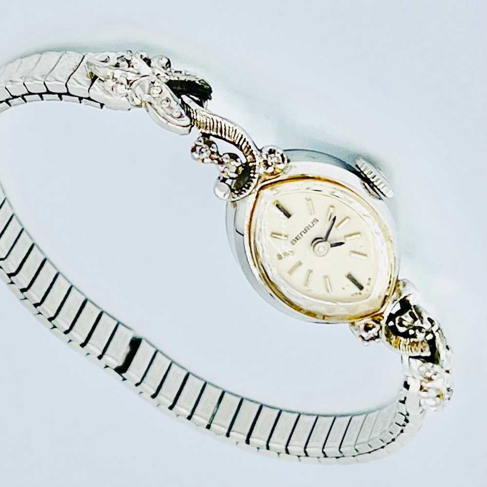 Rare Vintage Benrus Diamond Gold Watch - image 5