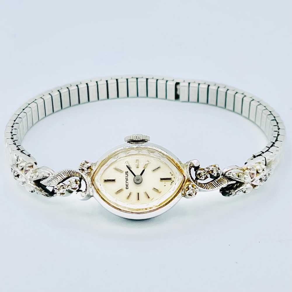 Rare Vintage Benrus Diamond Gold Watch - image 8