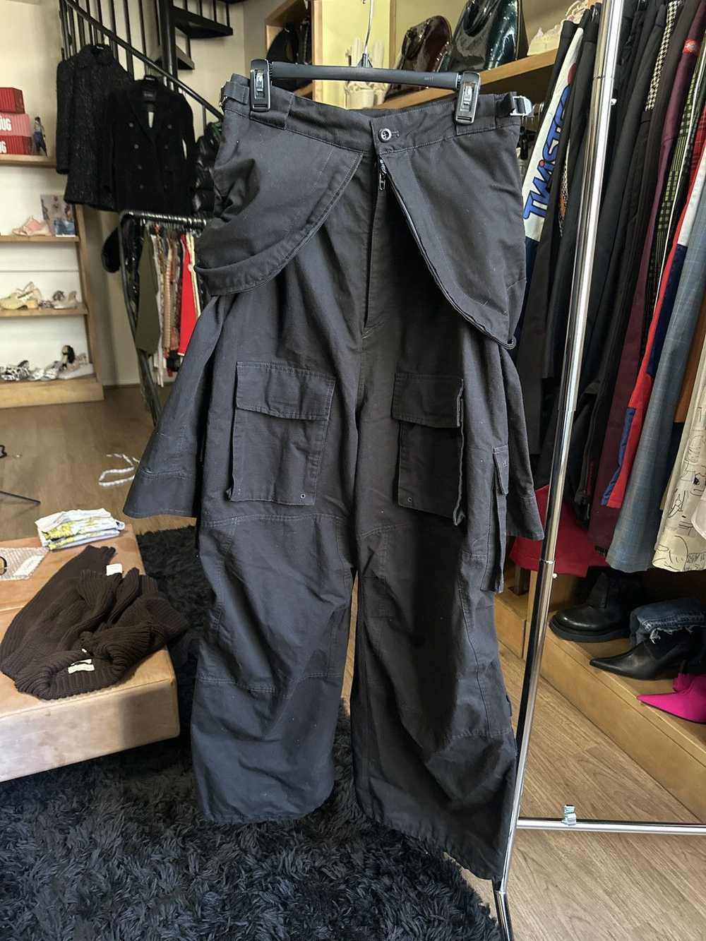 Balenciaga $2,500 cargo jumpsuit adjustable waist - image 2