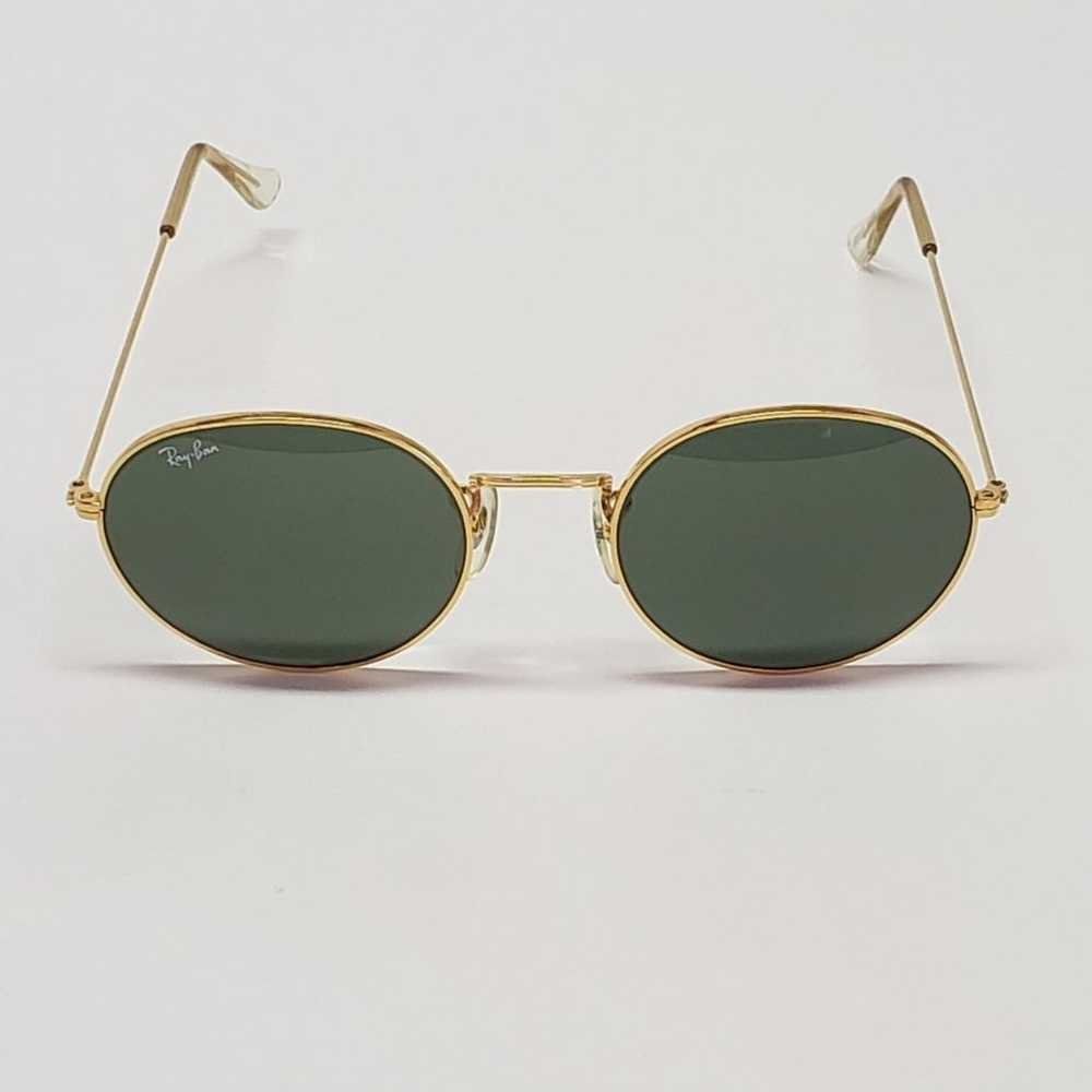 Vintage Ray-Ban Gold Round Metal Sunglasses - image 1