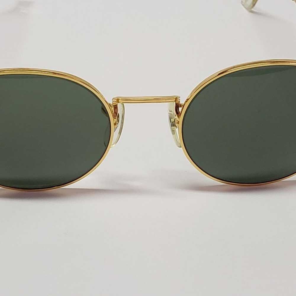 Vintage Ray-Ban Gold Round Metal Sunglasses - image 3