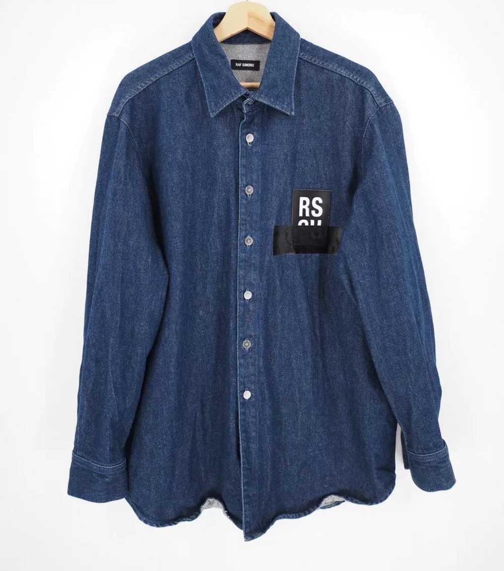 Raf Simons Raf Simons blue denim shirt jacket - D… - image 1