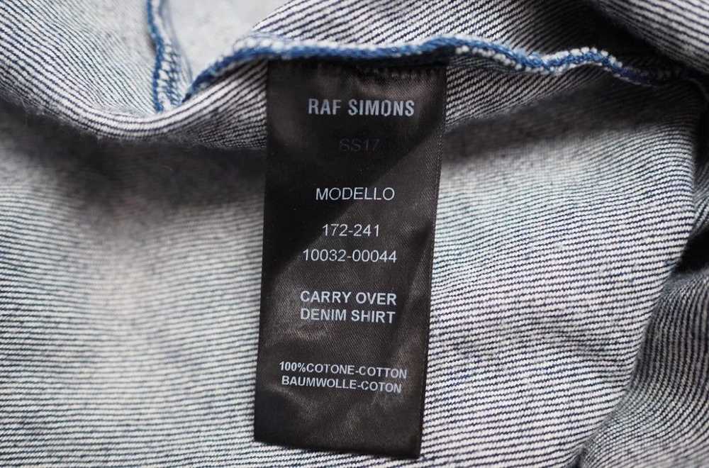 Raf Simons Raf Simons blue denim shirt jacket - D… - image 7