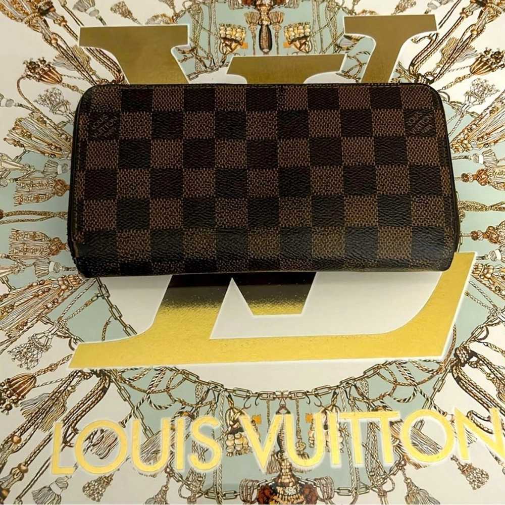 LOUIS VUITTON Ebene Damier Zippy Wallet 100% AUTH… - image 1