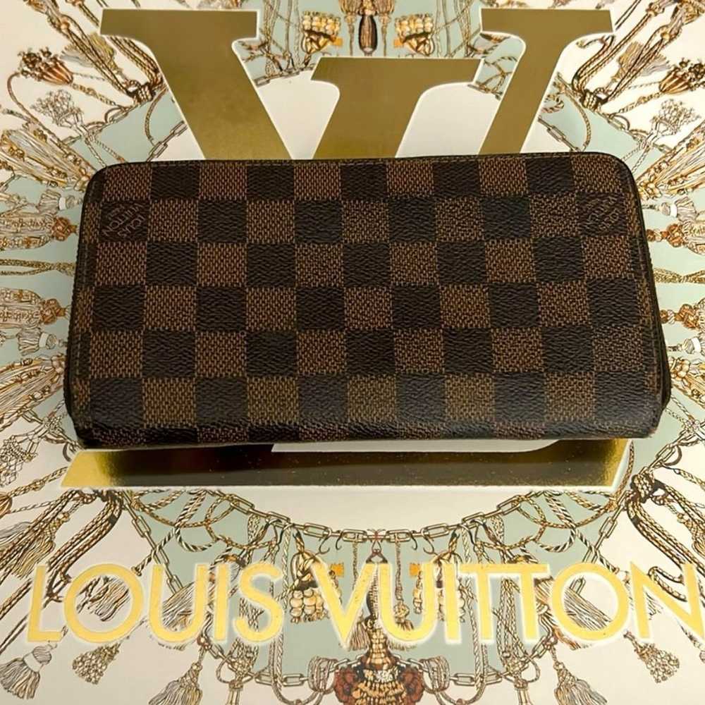 LOUIS VUITTON Ebene Damier Zippy Wallet 100% AUTH… - image 2