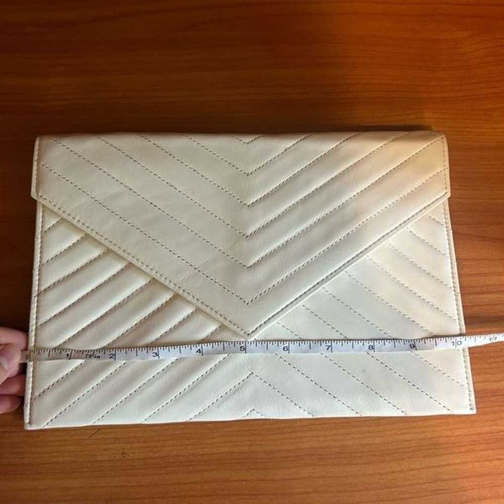 YVES SAINT LAURENT Vintage Leather Clutch YSL - image 12