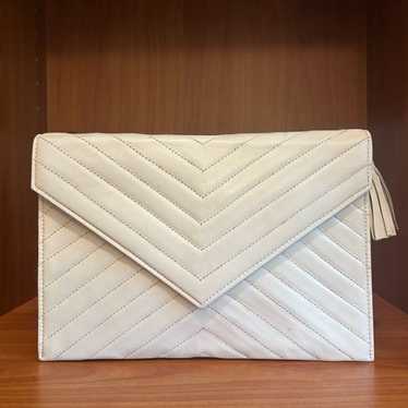 YVES SAINT LAURENT Vintage Leather Clutch YSL - image 1